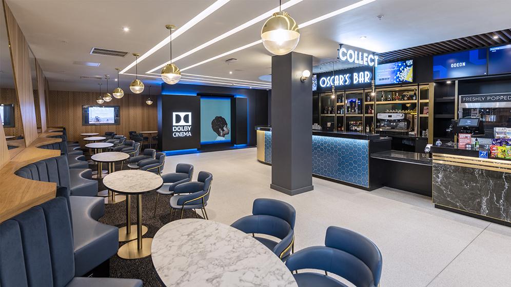 Seating area at Oscar's bar